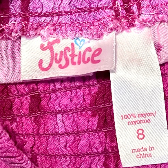 Girls pink Justice tie dye skirt - Picture 4 of 4